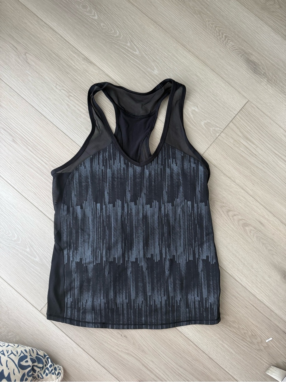 Lululemon Ace Tank Black/Scratch Match Black Multi W1L33S Size 8